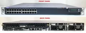 JUNIPER EX4200-24T - 24 Port Switch with 8 Port PoE - 2X 320W PSU + Rack Mount - Picture 1 of 5
