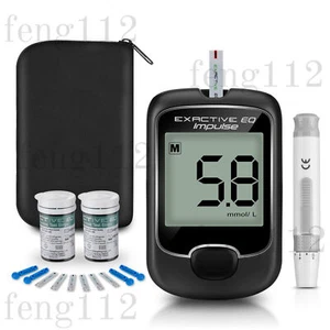 Kit de inicio de glucosa en sangre glucómetro medidor de azúcar monitor diabetes 50 tiras reactivas - Imagen 1 de 17