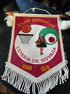 Club Deportivo LOTERIA DE BOYACA 1968 1978 Banner BASKETBALL - Picture 1 of 3