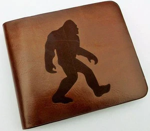 ECHTES YETI DESIGN LEDER/LEDER VERZIERT GELDBÖRSE - Bild 1 von 5