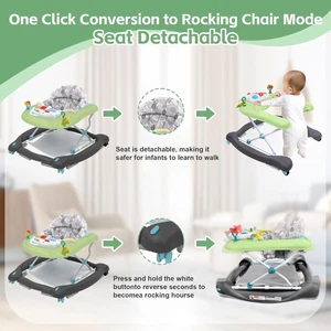 Foldable Baby 5-In-1 Activity Walker - Rocker, Activity Center, Bouncer, Seat... - Picture 1 of 1