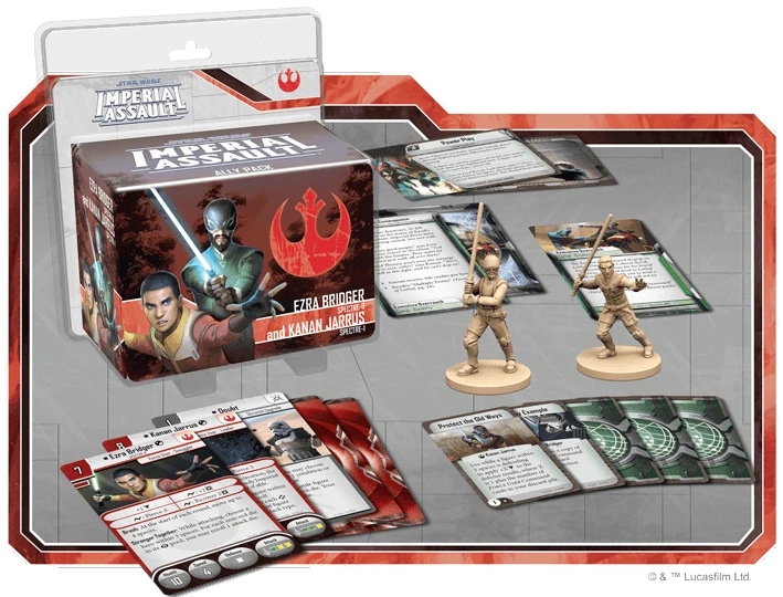 Star Wars Imperial Assault - Ezra Bridger and Kanan Jarrus Ally Pack Board Game