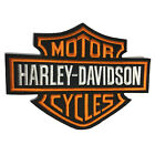 Harley Davidson Classic Bar And Shield Embroidered Patch Iron On 9x6.8" 23x17Cm