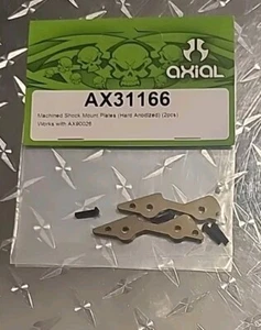 Placas de montaje de choque mecanizadas axiales (anodizadas duras) (2 piezas) Yeti AX31166 - Imagen 1 de 1