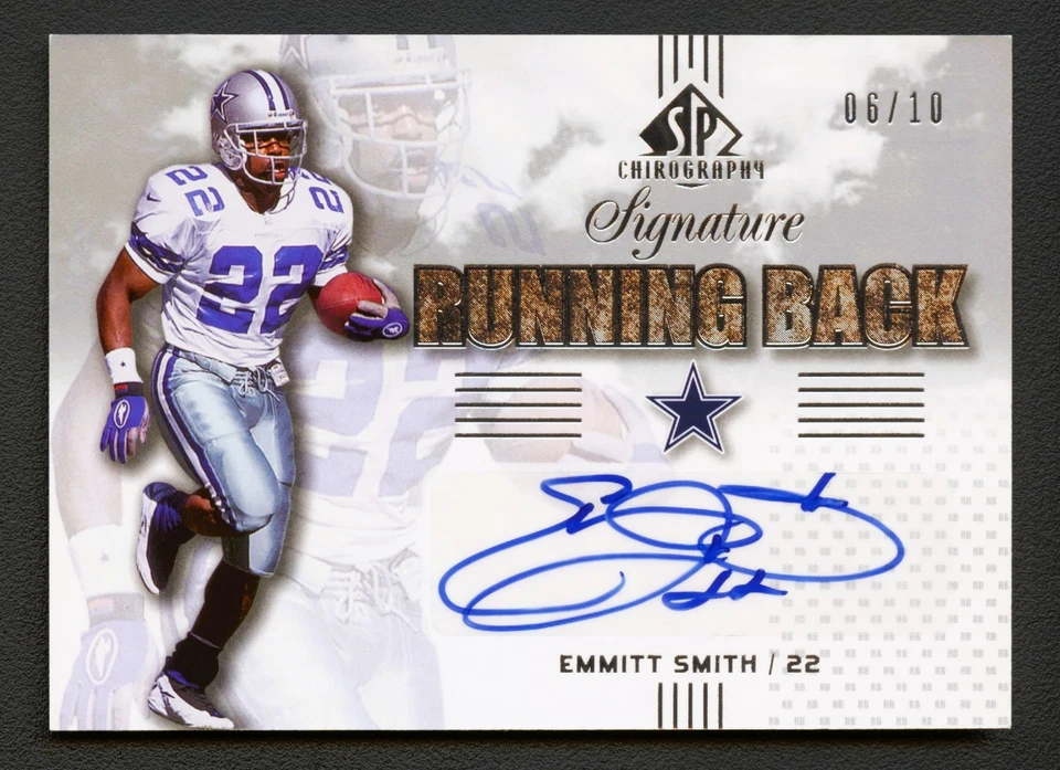 EMMITT SMITH 2007 UPPER DECK SP AUTHENTIC CHIROGRAPHY COWBOYS AUTO AUTOGRAPH /10 - Image 1 of 2