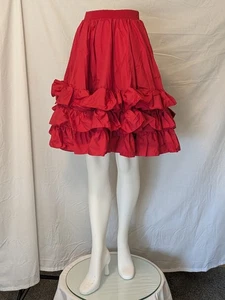 Square Dance Rock 3 Rüschen Petite Flieder oder Rubinrot MALCO MODI 115 Poly Baumwolle - Bild 1 von 16