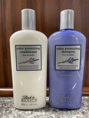 Back To Basic Color Protecting Shampoo Blue Lavender SULFATE FREE & Conditioner  - Image 1 of 4
