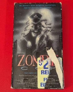 Zombie Cop (1991 VHS) Cinema Home Video - RARE Cult Horror - Former Rental *READ - Imagen 1 de 24