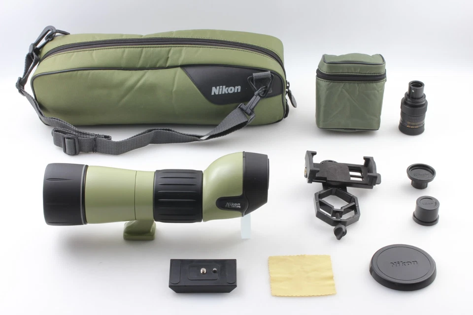 [MINT NO US Duty!] Nikon Fieldscope III D=60 P w/ Eyepiece 30x 45x 50x Non-ED - Image 1 of 4
