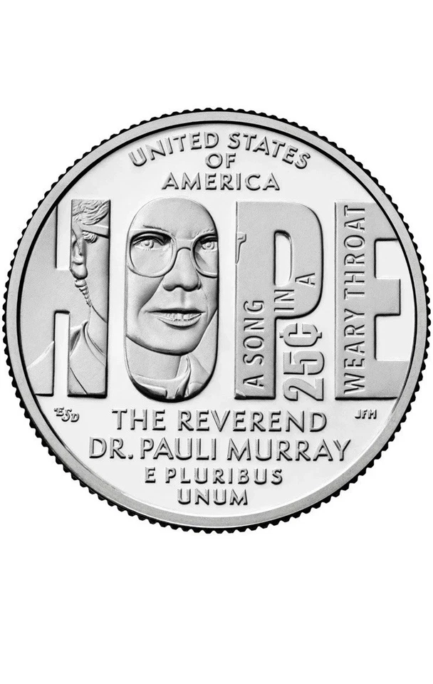 2024 P Rev Pauli Murray Am Women Series Uncirculated From US Mint roll. - Image 1 of 1