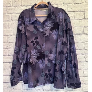 Draper's & Damon's Cordhemd mit Blumenmuster und Knopfleiste 3X - Bild 1 von 7