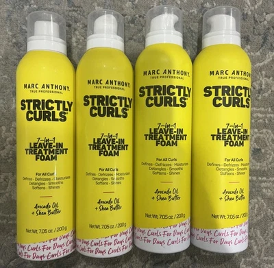 Marc Anthony Strictly Curls 7-in-1 Leave-in Treatment Foam 7,05 oz, 4 Cans - Image 1 of 4