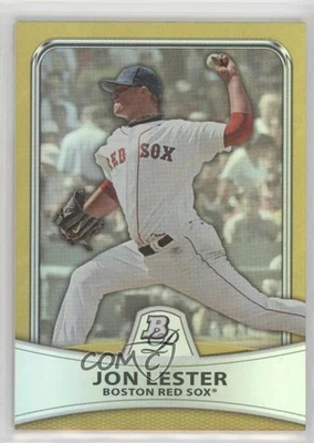 2010 Bowman Platinum Gold Foilboard /539 Jon Lester #95 - Image 1 of 2