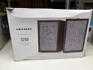 Crosley S200A-WA 4" Active Powered Bluetooth Stereo Speakers, Open Box Savings! - Picture 1 of 2