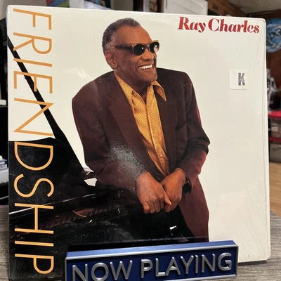 Ray Charles - Friendship LP Vinyl Record Shrink Wrap 1984 CBS Strong VG+ - Image 1 of 4