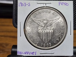 Bel peso in argento filippine BU 1903-S.  Alta qualità. 11 - Foto 1 di 2