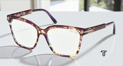 Tom Ford FT5892 B 055 塑料彩色哈瓦那 56 毫米女式眼镜 — 第 1/4 张图片