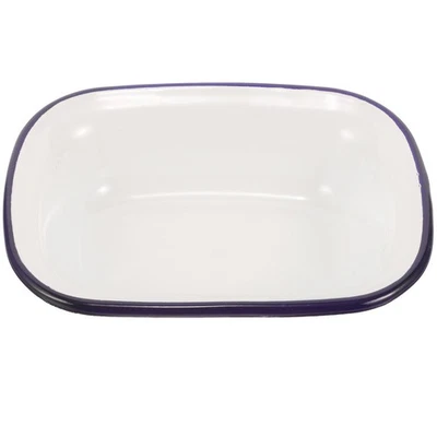  Kuchen-Backblech, Ofen-Backform, Emaille-Aufbewahrungstablett, - Bild 1 von 4