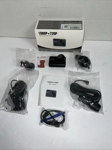 DKK Dashcam vorne und hinten, 1080p Mini Dash mit 32 GB SD-Karte. G Sensorschloss NEU - Bild 1 von 10