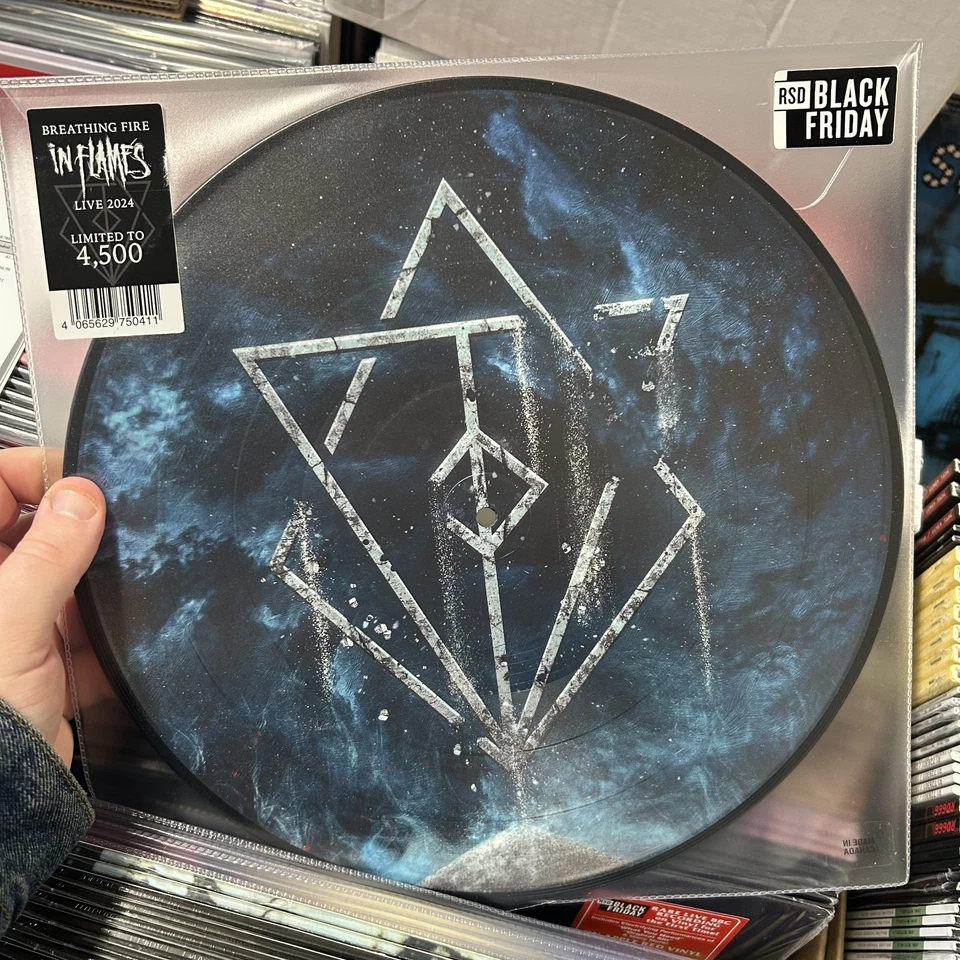 In Flames - Breathing Fire Live 2024 LP Picture Disc Black Friday RSD 2025 New - Image 1 of 1