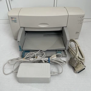 Vintage HP DeskJet 722C Color Inkjet Printer w/Power Adapter & Cable tested - Picture 1 of 14