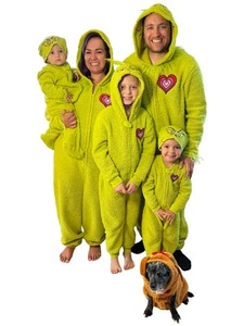 Dr. Seuss el Grinch Pijama de Navidad Familiar a Juego Traje de Unión - Mujer, Grande - Imagen 1 de 2