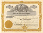 Metal Production Company California gold mining stock certificate share