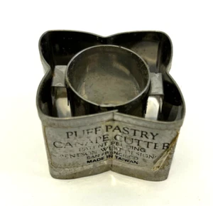 VTG Bentson West Designs Stainless Steel Puff Pastry Canape Cutter Flower - Picture 1 of 2
