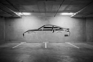 Silhoutte of a 996 Turbo Garage Art Wall Decals - Picture 1 of 1