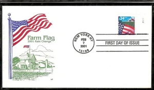 US SC # 3449 Flag Over The Farm FDC. HF Cachet.. - Picture 1 of 1