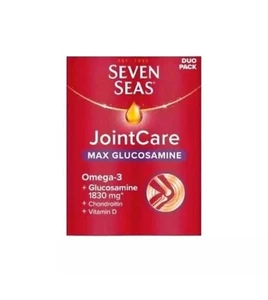 Seven Seas Jointcare MAX Glucosamine, Omega-3, Vitamin D 60's Long Exp - Picture 1 of 1