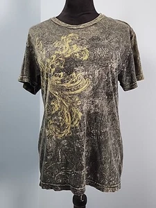 Vintage Y2K Point Zero T-Shirt Mens Small Affliction Grunge Emo Skater Tie Dye - Picture 1 of 11