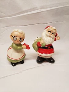 Vintage Santa Claus & Mrs Claus Salt And Pepper Shakers. See Description  - Picture 1 of 11