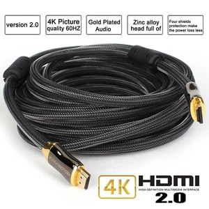 10M 4K HDMI 2.0 Braided High-Speed Ultra 2160p HD For Samsung Smart LCD TV ALL - Picture 1 of 12