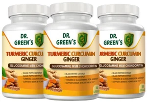Turmeric Curcumin 1600 mg Ultra High Absorption Extra Strength 300 ct- 3 PACK - Picture 1 of 11
