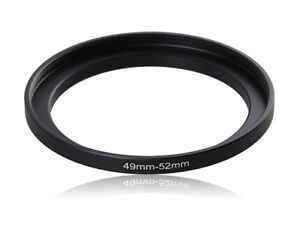 49-52mm Metal Step Up Ring Lens Adapter from 49 to 52mm Filter Thread UK SELLER