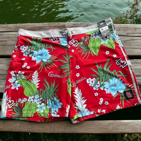 Hurley x '47 St. Louis Cardinals Phantom Swim Board Shorts $70 Men’s 40🌿 1510 Cover
