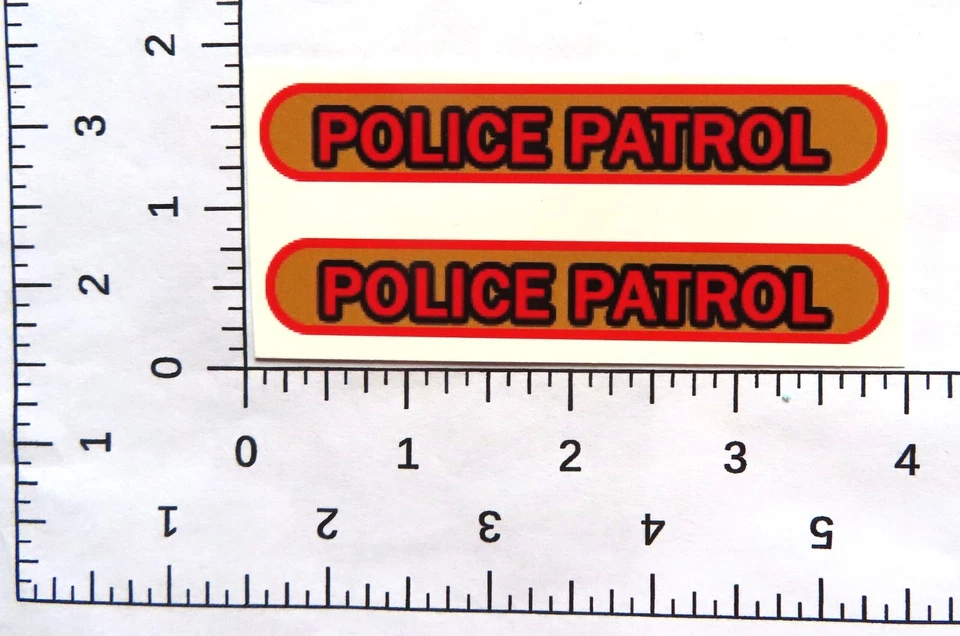 Juego de calcomanías de patrulla policial de preguerra Structo Foto 1 de 1
