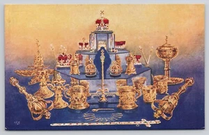 Tower of London Kronjuwelen getragen von Majestät König George V Postkarte - Bild 1 von 2