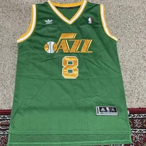Utah Jazz Deron Williams Jersey Mens XL Adidas Green #8 NBA Swingman - Picture 1 of 14