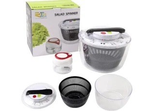 5L Salad Spinner Large Vegetable Washer Including free Dicer Spinner Bowl - Picture 1 of 5