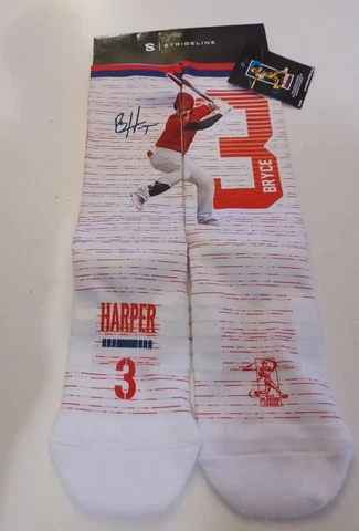 NEW Strideline Philadelphia Phillies Bryce Harper Socks Cover