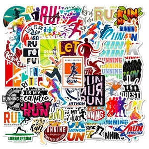 20 pegatinas deportivas para correr al azar calcomanías deportivas para computadora portátil Hydro Yeti envío gratuito - Imagen 1 de 3