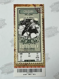 2009 Calgary Flames at Buffalo Sabres Ticket 11/13/09 - Picture 1 of 1
