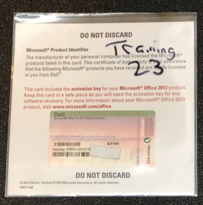 Microsoft Office Professional 2013 Full Retail Product Key Card BRAND NEW - Picture 1 of 2