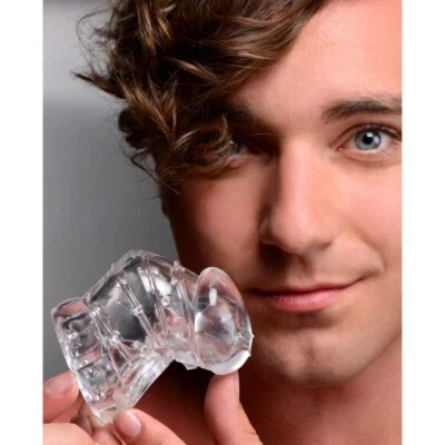 Master Series Detained 2.0 Restrictive Bondage BDSM Chastity Cage with Nubs - Image 1 of 4