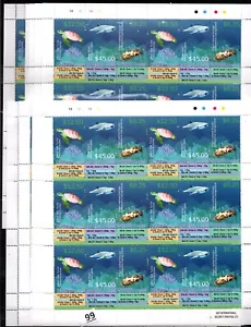 JX SAMOA 2015 - MNH - FISH, SHARK, TURTLE - 10 SHEETS - 60 SETS - Foto 1 di 1