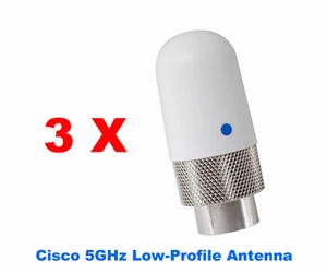 3 x Cisco AIR-ANT5135SDW-R 5GHz 3.5 dBi Low Profile Dipole Wireless AP Antenna - Picture 1 of 3