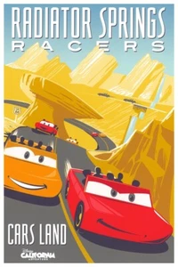 RADIATOR SPRINGS RACERS  - COLLECTOR POSTER - BUY ANY 2 GET ANY 1 FREE!! - Picture 1 of 3