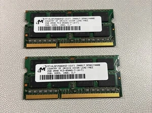 Micron 2GB 2Rx8 RAM Memory PC3-8500s-7-10-F1 - 2 units - Picture 1 of 2